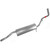 Quiet-Flow SS Direct Fit Exhaust Muffler Assembly 2.25" Inlet (ID) 2.5" Outlet (OD) | WEX48355