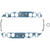 Intake Manifold Gasket Set - Chevrolet V8 Big Block, 1.82" x 2.05" Oval Port, Steel Core Laminate Coating | 5571210