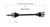 86-91 Volkswagen Vanagon Syncro CV Axle Assembly  - Front | GSPNCV72013