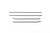 Window Trim Accent 4pc. Set, Chrome, ABS Plastic, 11' Optima | 76P401734