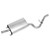 SoundFX Direct Fit Exhaust Muffler 2.25" Inlet (ID) 2.25" Outlet (OD) | WEX18891