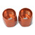 6AN Hose End Socket With Orange Anodized Finish - Pair | RUS615524