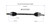 10-12 Hyundai Genesis Coupe CV Axle Assembly  - Rear Right | GSPNCV37021