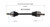 88-89 Honda Prelude CV Axle Assembly  - Front Left | GSPNCV36053