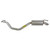 Direct Fit Exhaust Resonator and Pipe Assembly 2" Inlet (OD) 2.25" Outlet (OD) | WEX54985