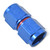 8AN Straight Swivel Coupler Adapter Fitting With Red/Blue Finish | RUS640010