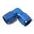3AN To 3AN Flare Female 90 Degree Low Profile Fitting With Blue Finish | RUS614503