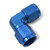 3AN To 3AN Flare Female 90 Degree Low Profile Fitting With Blue Finish | RUS614503