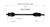 Volvo (2.0, 2.5, 3.0) CV Axle Assembly  - Rear | GSPNCV73052