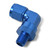 6AN Flare Female To 3/8" NPT Male 90 Degree Swivel Fitting With Blue Finish | RUS614026