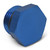 4AN Straight Thread Plug Adapter Fitting And O-Ring With Blue Finish | RUS660260