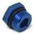 4AN Straight Thread Plug Adapter Fitting And O-Ring With Blue Finish | RUS660260
