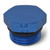4AN Straight Thread Plug Adapter Fitting And O-Ring With Blue Finish | RUS660260
