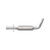 Direct Fit Exhaust Resonator and Pipe Assembly 2.125" Inlet (OD) 2" Outlet (OD) | WEX53959