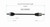 01-05 Honda Civic CV Axle Assembly  - Front Left | GSPNCV36557