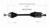 BMW (Sedan - 2.0) CV Axle Assembly  - Front Left | GSPNCV27043