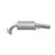 Direct Fit Exhaust Resonator and Pipe Assembly 2.5" Outlet (OD) | WEX52483