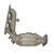 Ultra EPA Direct Fit Catalytic Converter with Integrated Exhaust Manifold | WEX16866