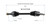 Mazda (1.6, 1.8, 2.0) CV Axle Assembly  - Front Left | GSPNCV47536