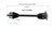 Audi, Volkswagen (1.8) CV Axle Assembly  - Front Left | GSPNCV23589