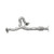 Exhaust Y Pipe - 2.00 Inlet (OD) 2.50" Outlet (OD) | WEX50395
