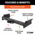 Xtra Duty Class 5 Trailer Hitch, 2" Receiver, Select Dodge, Ram 1500, 2500, 3500 | CRT15409