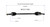 Ford, Mazda, Mercury CV Axle Assembly  - Rear Right | GSPNCV11163