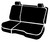 TR40 Series - Wrangler Saddleblanket Custom Fit Rear Seat Cover - Solid Black | 947TRS42-94 BLACK