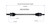 10-13 Hyundai Tucson CV Axle Assembly  - Rear Left | GSPNCV37051