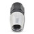 4AN ProClassic Straight Hose End With Black/Silver Finish | RUS610013