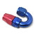 6AN ProClassic Swivel 180 Degree Tight 9/16" Radius Hose End, Red/Blue Finish | RUS613500
