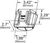 MicroNova Multi-Volt LED License Light, Vertical Mount, Black | GRO60701