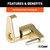 Coupler Lock (1/4" Pin, 3/4" Latch Span, Padlock, Brass-Plated) | CRT23022
