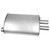 Quiet-Flow SS Direct Fit Exhaust Muffler 2.25" Inlet (ID) 2" Outlet (OD) | WEX21638