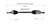 Dodge, Jeep (3.0, 3.6, 5.7 - AWD/RWD) CV Axle Assembly  - Rear | GSPNCV12111