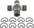 Universal Joint Non Greaseable 1350 Series; Coated Caps | SPI5-3615X