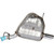Quiet-Flow SS Direct Fit Exhaust Muffler Assembly 2.5" Inlet (ID) 3" Outlet (OD) | WEX73006