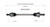 BMW CV Axle Assembly  - Rear Left | GSPNCV27041