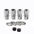 Lug Nut Set, Short Drag Racing, 7/16"-20 (13/16" Hex) Chrome - (Qty 4 Lugs/4 Washers) | 46260128