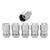 Chrome Cone Seat Wheel Lock Set (1/2-20 Thread Size) - Set of 5 Locks and 1 Key | 46224538