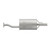 Quiet-Flow SS Direct Fit Exhaust Muffler Assembly 1.75" Inlet (OD) 2.25" Outlet (OD) | WEX54668