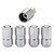 Chrome Cone Seat Wheel Lock Set (M14 x 1.5 Thread Size) - Set of 4 Locks and 1 Key | 46224215