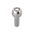 Chrome Bolt Style Radius Seat Lock Bolt Set (M12 x 1.5 Thread Size) - Set of 4 Locks and 1 Key | 46228023