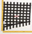 SFI 27.1 Angled Bottom Ribbon Style Drag Race Window Net (Black) | 0RQ729005