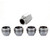Cone Seat- Under Hub Cap Wheel Lock Set (M12 x 1.5 Thread Size) - Set of 4 Locks and 1 Key | 46224012