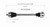 02-03 Audi A4 Quattro (1.8) CV Axle Assembly  - Rear | GSPNCV23024