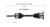 Chevrolet, Suzuki (4WD) CV Axle Assembly  - Front Left | GSPNCV68009