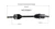 Nissan (Coupe) CV Axle Assembly  - Front Left | GSPNCV53021