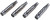 Door Hinge Check Pins - 4 Pins | DOR38434