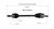 10-11 Kia Soul (1.6) CV Axle Assembly  - Front Left | GSPNCV75041